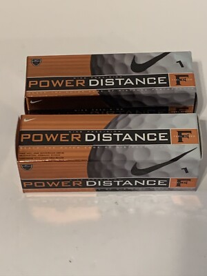 (2) BOX NIKE POWER DISTANCE F FEEL-SPEED GOLF BALLS - 6 BALLS TOTAL