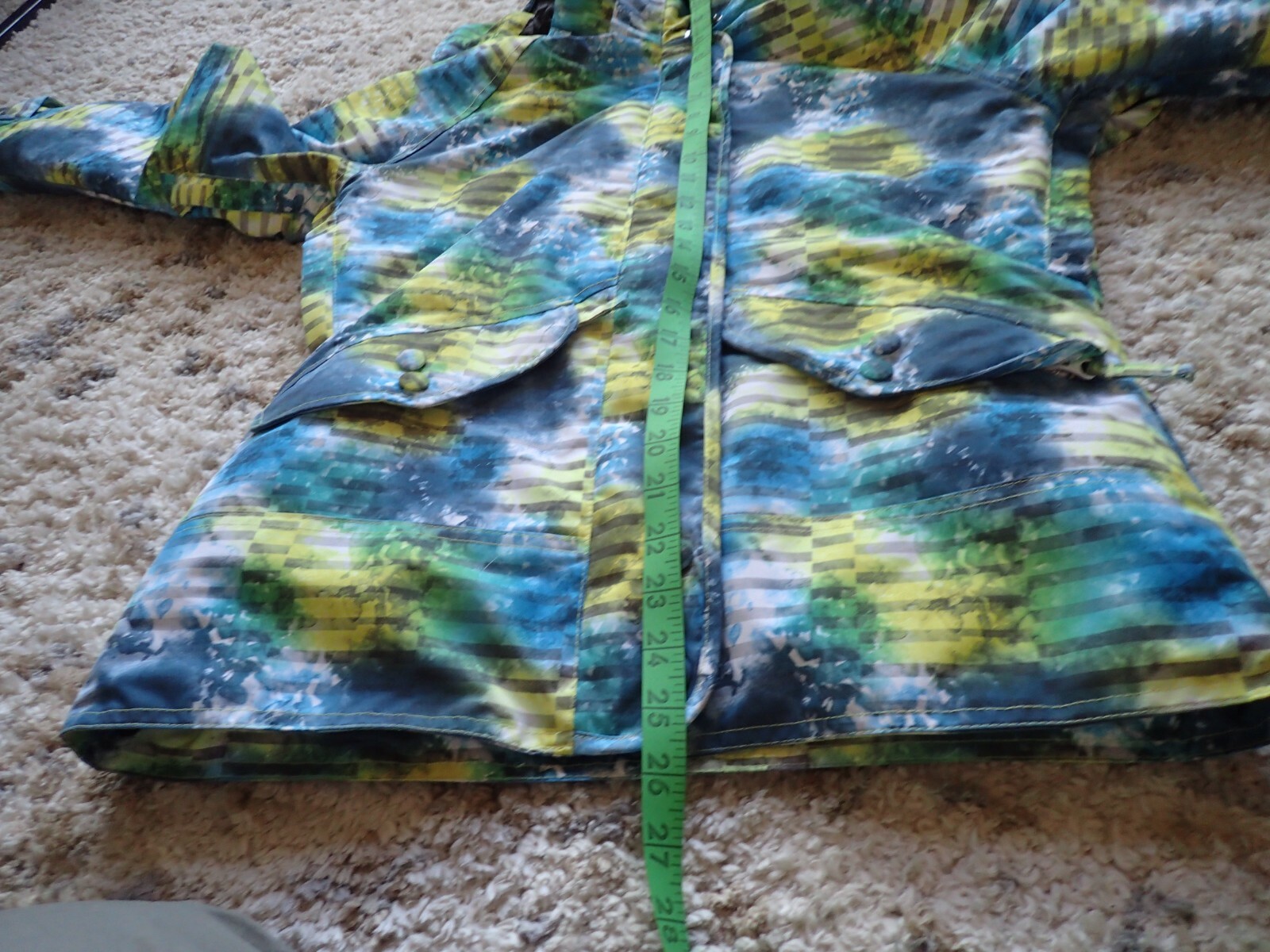 POWDER ROOM X5 HOODED SNOWBOARD JACKET 10, 000 mm WOMEN'S Size XS Multi