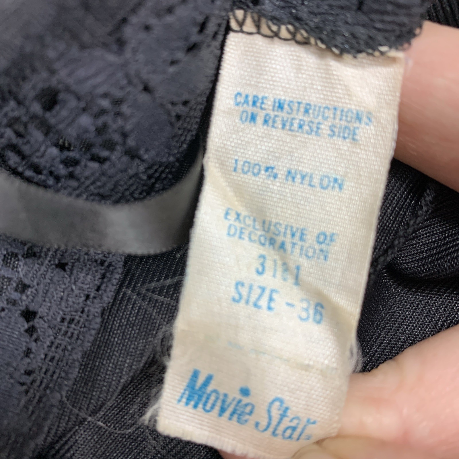 Vtg Movie Star Womens 36 Slip Dress Lace Whimsigoth Romantic Hyper Feminine USA