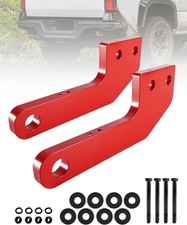 2-pack Steel Red Rear Bumper Tow Hook Rescue Replace For 2024-2026 Toyota Tacoma