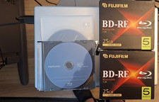 19 Blank Blu-ray Discs 25GB   New; 9 BD-R Memorex 6x; 10 BD-RE Fujifilm 1-2x