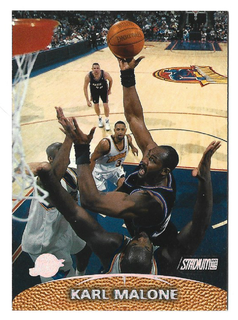 KARL MALONE 1999-00 Stadium Club Basketball # 5 Utah Jazz HOF NM - MT