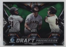 2019 Bowman Draft Green Refractor /99 Hunter Bishop Joey Bart Heliot Ramos 4d3