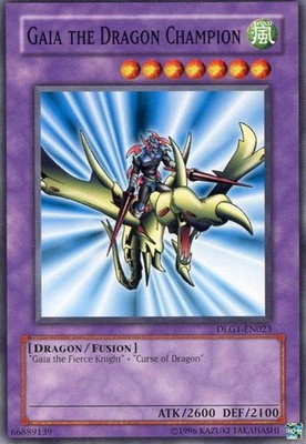 Gaia the Dragon Champion - DLG1-EN023 - Common - Unlimited Edition - Lightly Pla