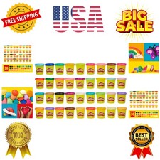 Play-Doh Modeling Compound 36-Pack Case of Colors, Non-Toxic, 3 Oz Cans of As...