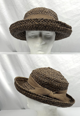 Helen Kaminsky brown raffia hat one size handmade in Madagascar Helen Kaminski raffia sun hat one size Made in Madagascar  main image 3