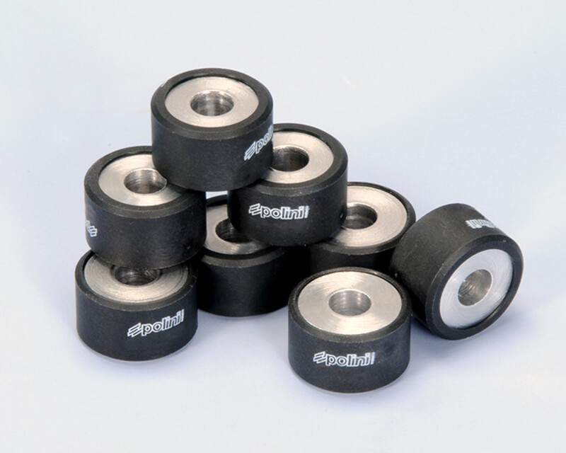 Galets Polini 25x15 de 14g pour remplacer les rouleaux d'origine Yamaha TMAX 500