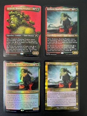 MTG- Rosheen, Roaring Prophet  x4 - MH3 FOIL