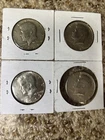 Lot of 4 -1966-1969 Kennedy Half Dollars 40% Silver Circulated
