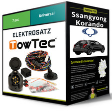 Elektrosatz 7-pol universell für SSANGYONG Korando 11.2013-07.2019 NEU