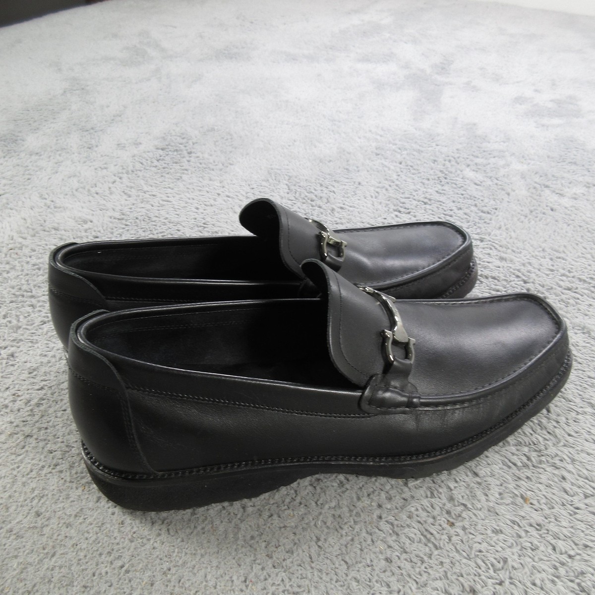 Salvatore Ferragamo Men Sz 13 D Black Leather Studio Lace Up Dress Shoes Italy SALVATORE FERRAGAMO Size 13 Black Leather Tuxedo Lace Up  main image 3