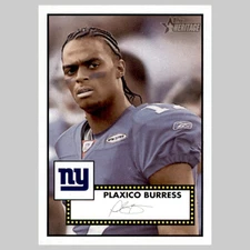 Plaxico Burress #81 2006 Topps Heritage New York Giants Football Card NFL NM