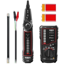 KAIWEETS Network Cable Tester, RJ45 RJ11 Wire Tracer Line Finder, Tone Generator