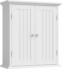 Bathroom Wall Cabinet with 2 Doors, Over The Toilet