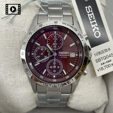 SEIKO SPIRIT SBTQ045 Box New 【US Stock】Chronograph RED Model JDM Qz Mens Watch