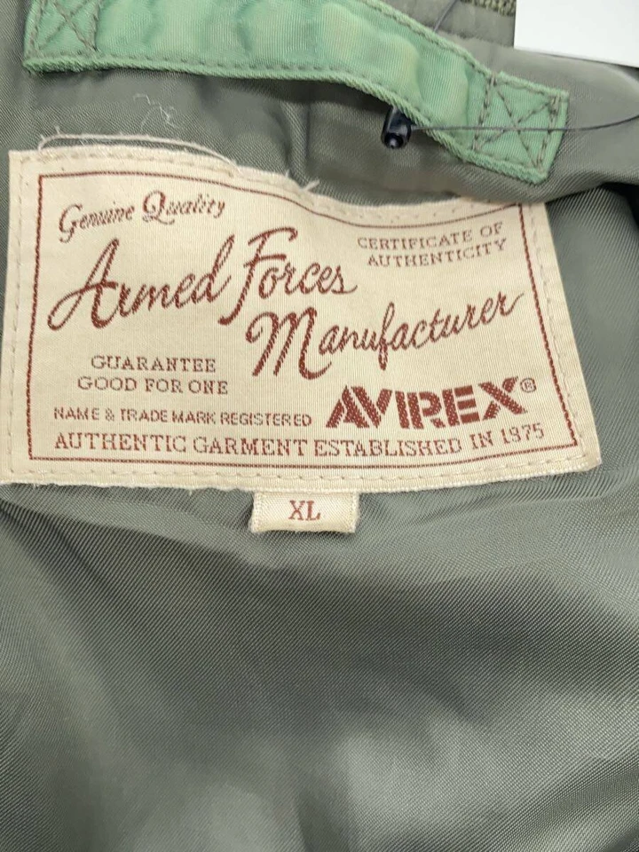 AVIREX Flight Jacket XL Nylon Khaki - Image 3 of 4