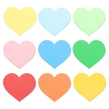 36 Pcs Colorful Heart Paper Cutouts, Bulletin Board Cutouts Decor