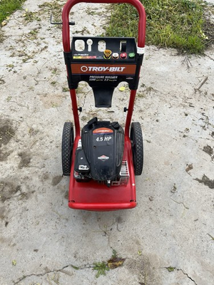 #ad Troy Bilt 4.5 HP Gas Pressure Washer 2200 PSI Quick Connect Wand Hose Storage $350.00