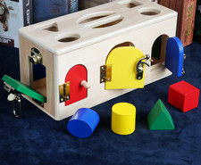 Shape Sorter Wooden Kids Educational Toys Preschool Toy for Learning