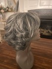 Silver  GRAY WIG FLIP STYLE With Bangs — photo 2