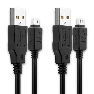 2x USB Kabel Olympus OM-D E-M10 Mark II SP-310 Ladekabel schwarz