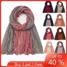 Spring Women Long Scarf Wrap Shawl Muslim Turban Headscarf Islamic Scarves Hijab