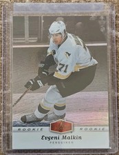 2007 Flair Showcase Hockey Rookie Card #322 Evgeni Malkin Pittsburgh Penguins. rookie card picture
