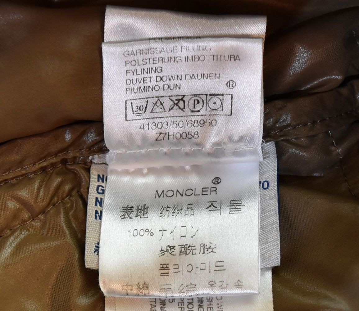 Moncler K2 DOWN Jacket M Black Nylon Logo Patch Used From Japan thumbnail 8