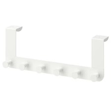 TWO SETS of IKEA Enudden Metal Over Door 6 Hook Coat , Towel & Clothes Rack 