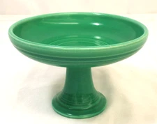 Vintage Fiesta Homer Laughlin Sweets Compote Footed Serving Comport Light Green