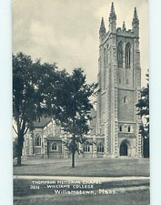 Unused Divided-Back CHURCH SCENE Williamstown Massachusetts MA : 60k cards p5097