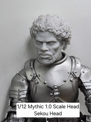3d Printed 1.0 Head For Mythic Legions 1/12 Scale SEKOU HEAD 