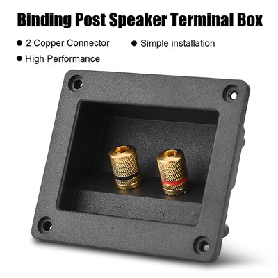 Acoustic Components For HiFi Speaker 2 Copper Binding Post Terminal Cable Co Fit