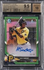 2018 BOWMAN CHROME PRSPCT AUTOS #BCPALSA LOLO SANCHEZ BGS 9.5