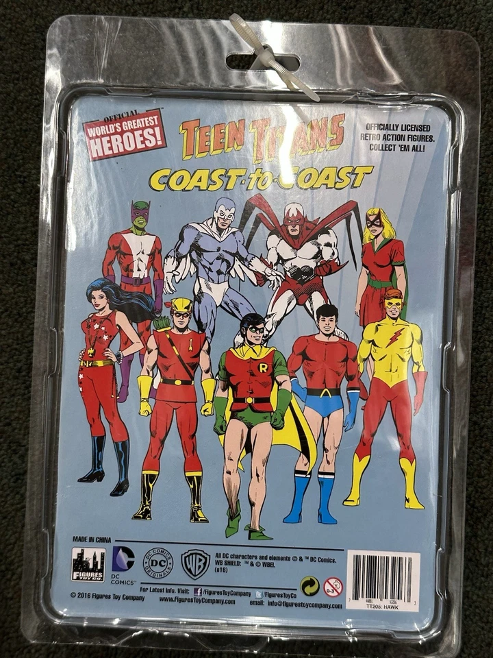 Figures Toy Co DC Comics Teen Titans Series 2 Hawk Action Figure NIP - Image 2 of 2