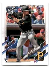 Jared Oliva 2021 Topps Baseball #471 Pittsburgh Pirates Rookie RC
