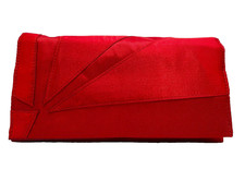 Estee Lauder Cosmetic Satin Purse Luxury Red -NEW