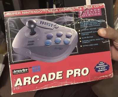 Interact Arcade Pro Stick (Sega Genesis Super Nintendo SNES CD)