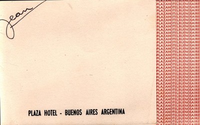 Vintage H. Stern Plaza Hotel Buenos Aires Argentina Brochure 1940s 1950s
