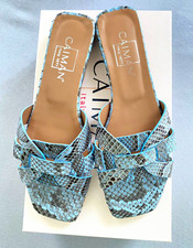 CAIMAN Damen Sandalen Slipper Leder Schlangen...