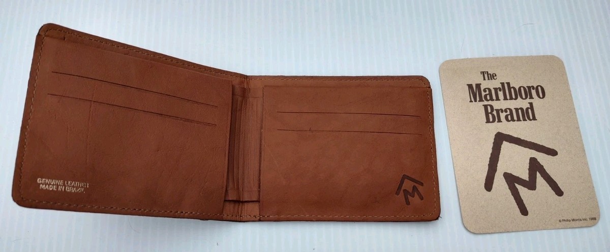 Marlboro Country Store Saddleman's Brown Leather Wallet Vintage
