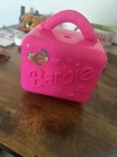 Vintage 1994 Mattel Barbie bambola rosa accessori custodia viaggio quadrata-VG+