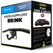 Abnehmbare Anhängerkupplung für FIAT 500 Cabrio 09.2015-jetzt Typ 312 Brink NEU