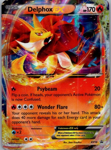 Delphox EX XY19 Holo Promo XY Promo Pokemon Heavily Played