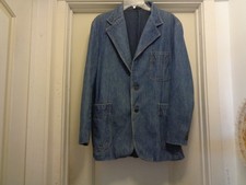 RETRO BLUE JEAN MENS JACKET BY LP LEVIS PANATELA 44 R