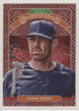 2020 Donruss Optic Diamond Kings Choice Red Dragon Prizm 48/88 Shane Bieber nd3