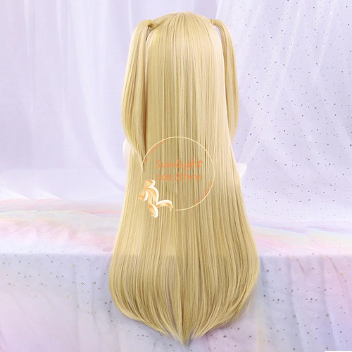 MisaMisa Cosplay Wig Long Golden Yellow Women Misa Amane Anime Cosplay Wig Heat - Afbeelding 5 van 28