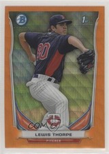 2014 Bowman Prospects Chrome Retail Orange Wave Refractor Lewis Thorpe 6x0