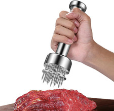 Stainless Steel Meat Tenderizer Tool, 21 Sharp Needles, Chicken Meat Tenderiz...
