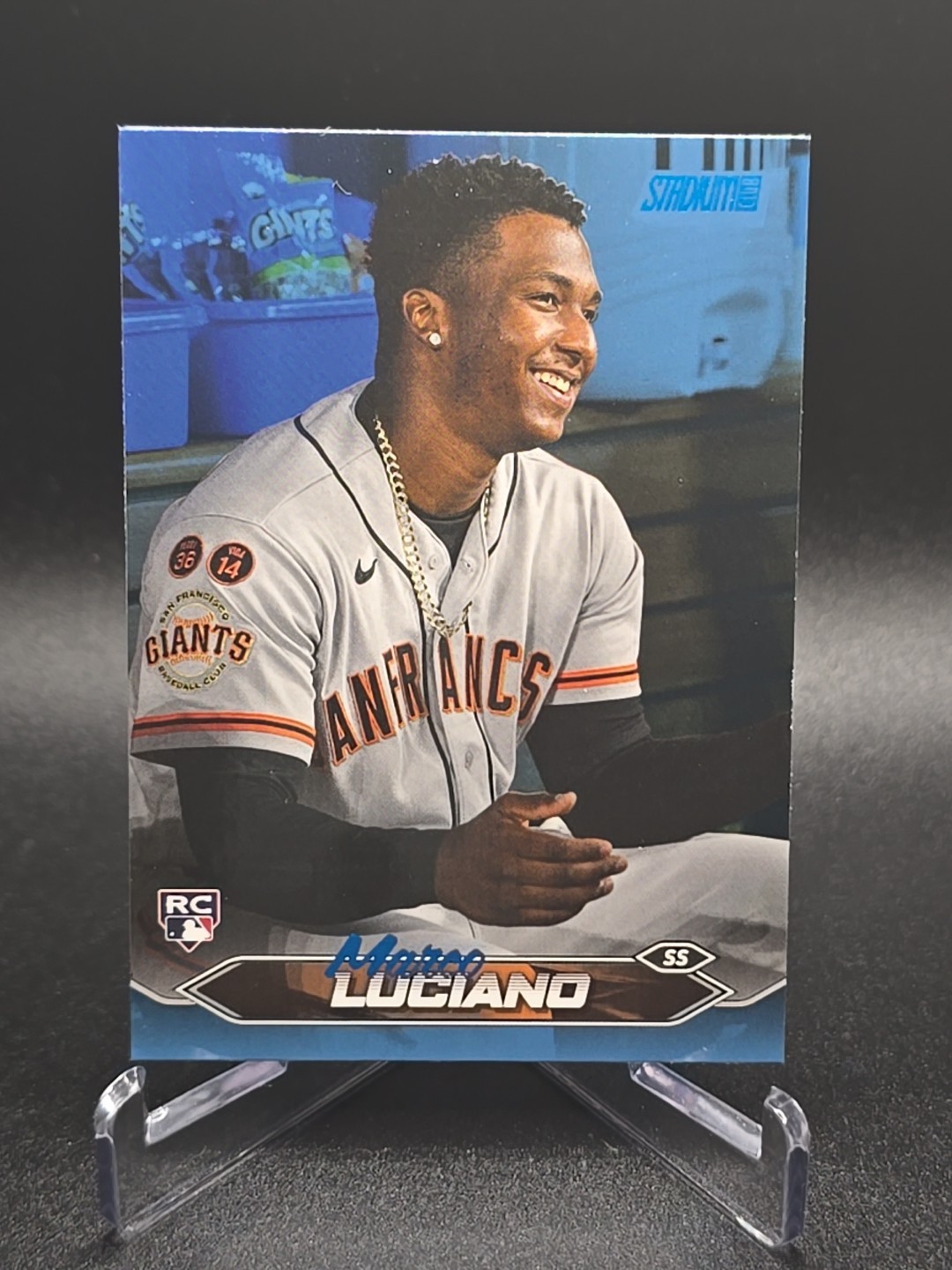 2024 Topps Stadium Club Blue Foil /50 Marco Luciano #224 Rookie (RC) Giants
